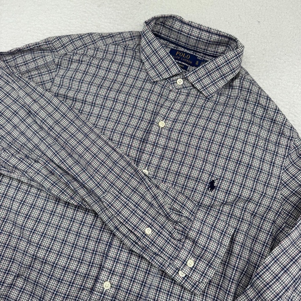 Polo Ralph Lauren Performance Shirt Mens XL Colorful Oxford Long Sleeve Button